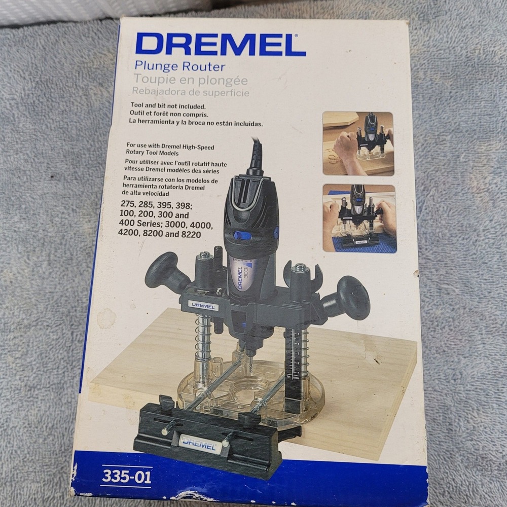 Dremel 335-01 Plunge Router Attachment for‎ Rotary Tools 3000 4000 8220 300 395